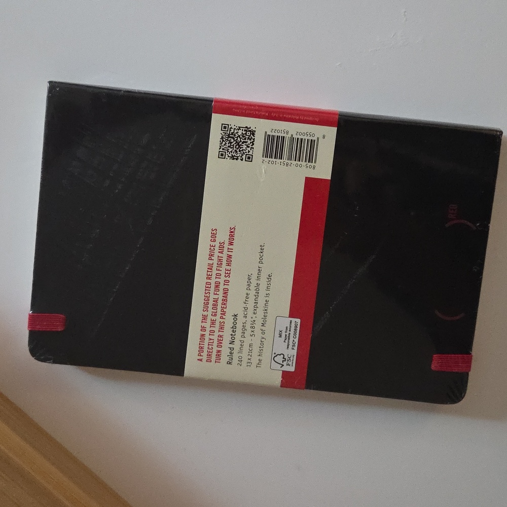 Moleskin Classic Hardcover Ruled Stationery Notebook - Picture 2 of 3